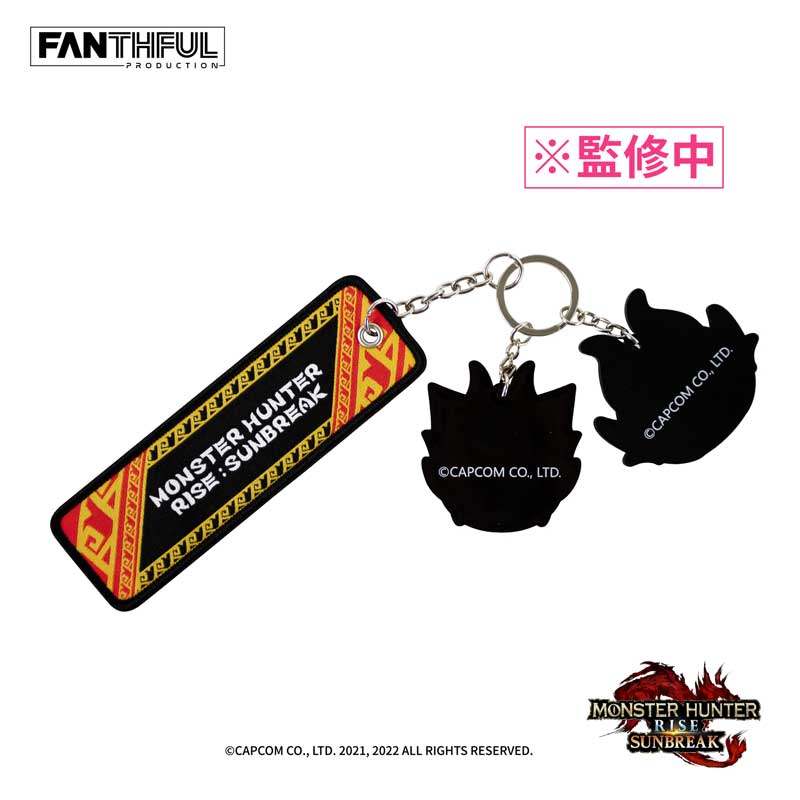 [FANTHFUL]怪物猎人崛起曙光随从艾露猫牙猎犬组合钥匙扣挂件周边
