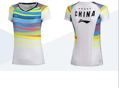 李宁羽毛球服 AAYM037 009 全英公开赛球迷国家队17新款正品