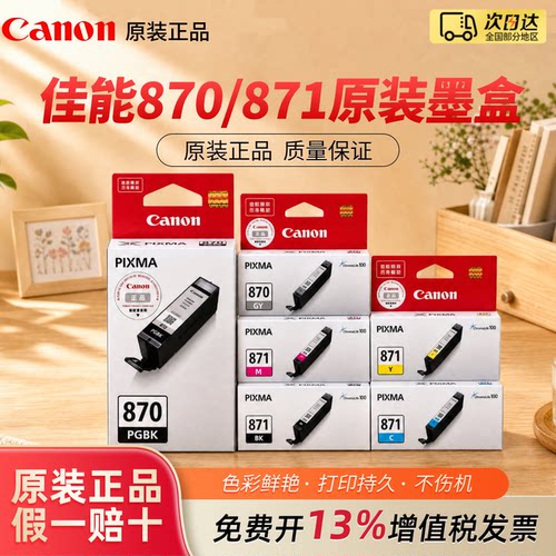 佳能原装PG-870PGBK彩色墨盒