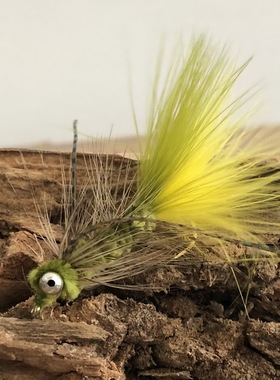 4号毛毛虫飞蝇钩武力八哥毛钩狗鱼虹鳟飞蝇钩wolly bugger MWB017