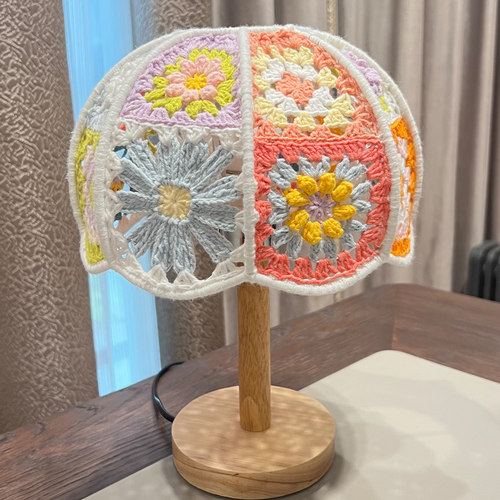 手工DIY自制祖母格台灯