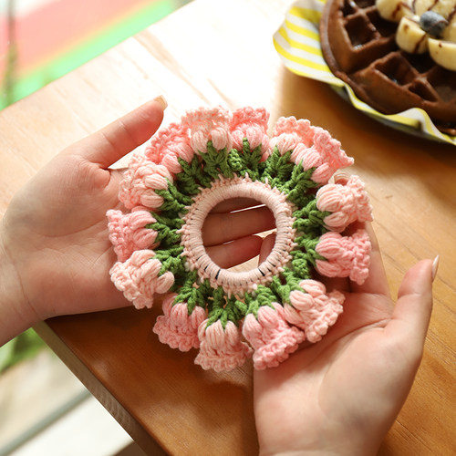 DIY手工自制郁金香发圈