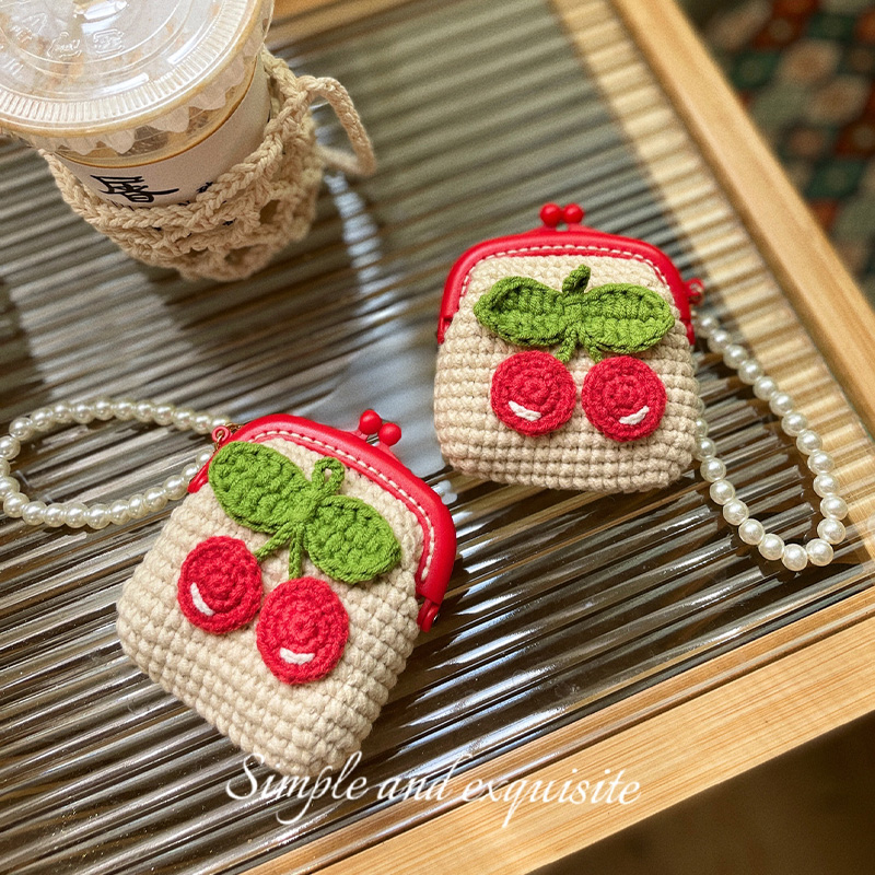 DIY自制可爱樱桃口金包包