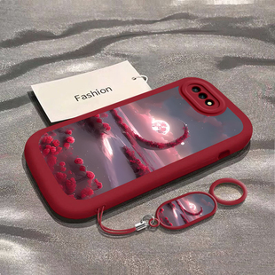 适用荣耀10手机壳honor保护套青春新款硅胶镜头全包创意时尚个性防摔套花海月亮男女同款网红手机软壳挂绳潮