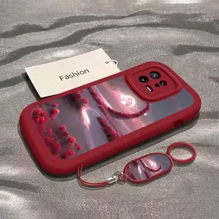 适用小米15Ultra手机壳Xiaomi保护套新款硅胶镜头全包创意防摔套花海月亮男女同款高级感网红软外壳挂绳潮流