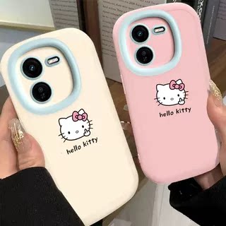 中指kt猫ViVOy200+手机壳新款vivo硅胶保护套创意男女同款镜头全包酷萌防摔情侣同款可爱个性简约软壳薄潮流