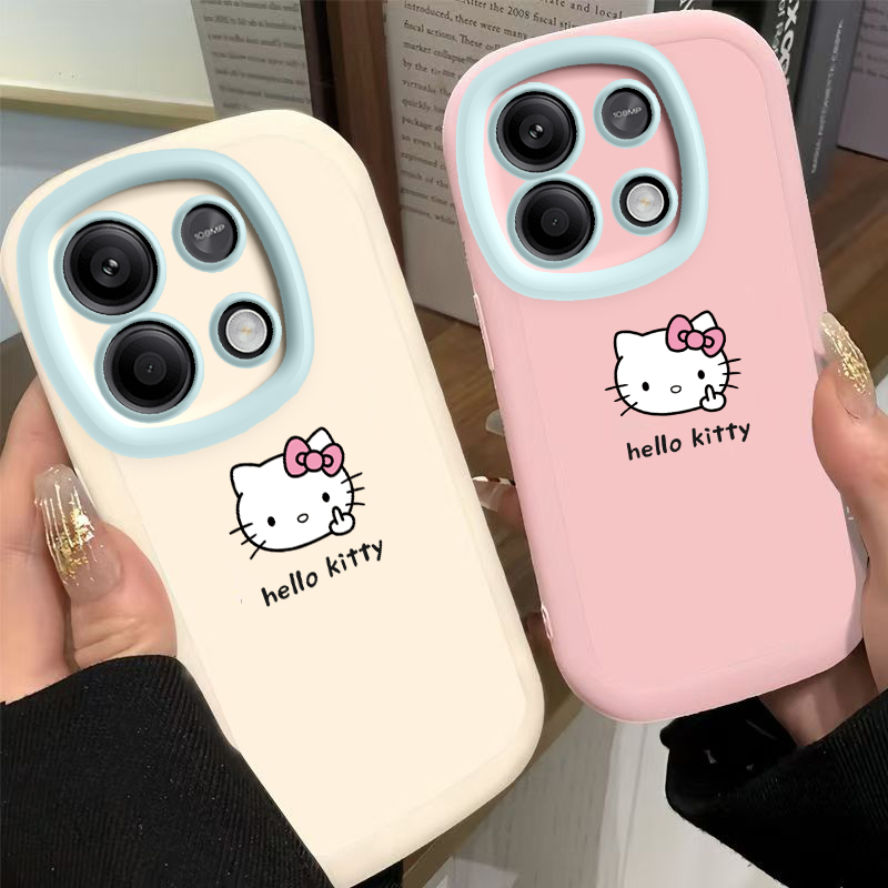 中指kt猫红米Note13手机壳新款Redmi硅胶Pro保护套创意男女同款Pro＋全包酷萌RPro防摔情侣同款可爱简约软壳