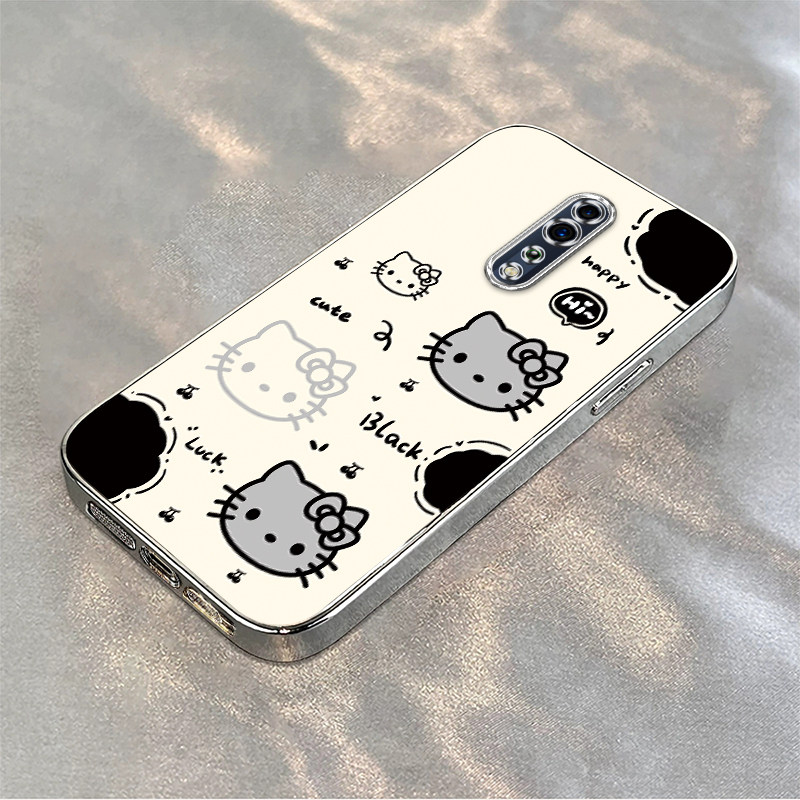黑白凯蒂猫适用OPPOReno手机保护套/壳