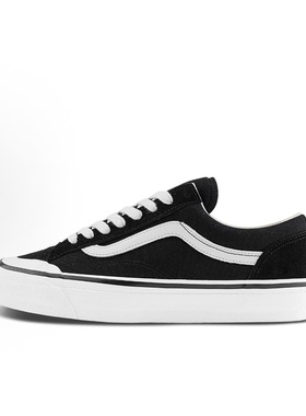 Vans Old Skool Reissue 136低帮 板鞋 男女同款 黑色VN000MT6BPO