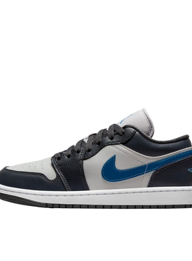 Air Jordan 1 反光  运动休闲鞋 黑色/灰色/蓝色DC0774-040