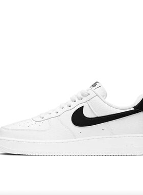 Nike Air Force 1 低帮 板鞋 男女同款 白黑 CT2302-100