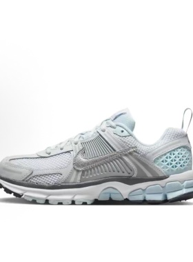 Nike Air Zoom Vomero 5 网面皮革低帮儿童跑步鞋 灰色HQ3255-043