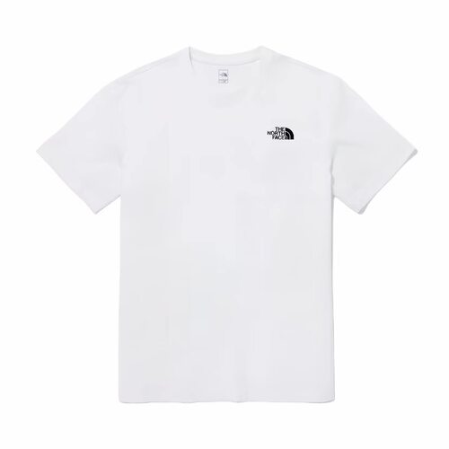 北面THE NORTH FACE 标识宽松圆领短袖 T恤 男款 白色NT7UQ49B