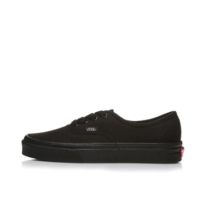Vans Authentic 帆布 轻便 低帮 板鞋 男女同款 纯黑VN000EE3BKA