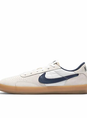 Nike Sb 帆布麂皮 轻便 低帮 板鞋 男女同款 米白蓝CD5010-102