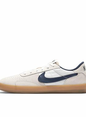 Nike Sb 帆布麂皮 轻便 低帮 板鞋 男女同款 米白蓝CD5010-102