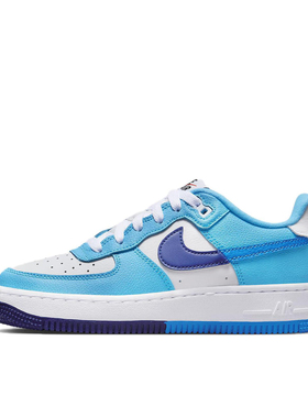 Nike Air Force 1 空军一号 轻便 板鞋 白色/海蓝色DZ2660-100