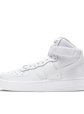Nike Air Force 1 LE 休闲 透气 高帮 儿童板鞋 白色DH2943-111