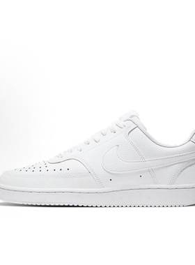 Nike Court Vision 1 Low 合成革皮革 低帮 女款 白色CD5434-100