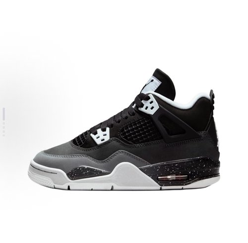 Jordan Air Jordan 4 Retro防滑 高帮 儿童篮球鞋 黑色FQ8213-002