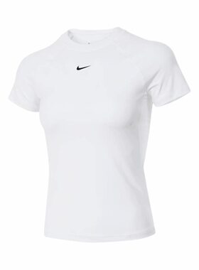 Nike  PRO 紧身透气网眼训练短袖  插肩袖T恤 女款FV7843-100