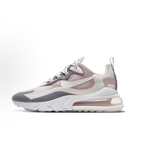 Nike Air Max 270 React 低帮 休闲跑步鞋 女款 银粉CI3899-500
