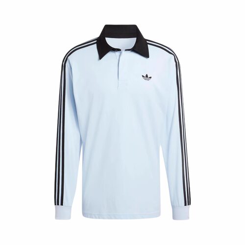 adidas originals RUGBY 纯棉橄榄球运动宽松长袖Polo衫KE2445