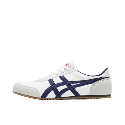 Onitsuka Tiger鬼塚虎 低帮 休闲鞋 男女同款 白蓝色D318N-0150