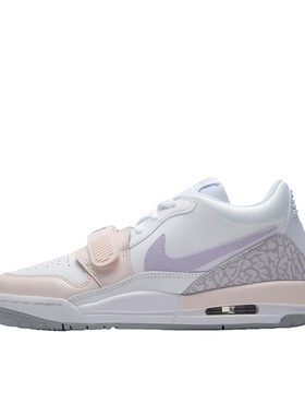 Jordan Legacy 312  耐磨 中帮 儿童篮球鞋 粉紫 HF0747-151YC