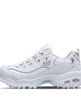 Skechers/斯凯奇 D'Lites 1.0 厚底增高老爹鞋 女银白11979-WSL