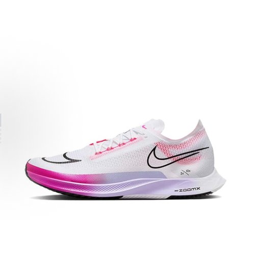 Nike STREAKFLY 防滑支撑 低帮跑步鞋 男款 白粉色DJ6566-104