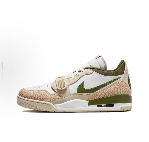 Jordan Legacy 312 Low Hemp  低帮篮球鞋 男款 白棕绿FZ4358-100