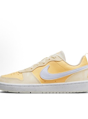 Nike Court Borough Low Recraft 低帮 儿童板鞋 橙色DV5456-107