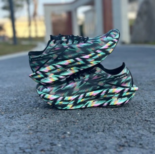 361° 飞燃3 风起 低帮 马拉松 男女同款 黑绿672412207-22