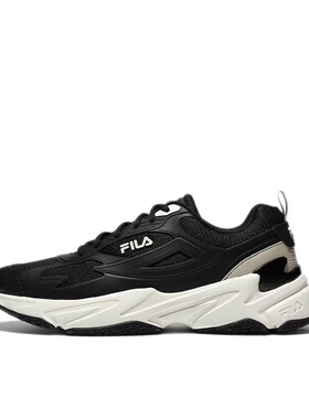 FILA斐乐 Skyrunner 跑步鞋 男女同款 黑白 潮流1RM01794D_978
