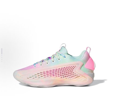 adidas A.E. 1 Low防滑耐磨 低帮 篮球鞋 男女同款 粉青蓝JR3915
