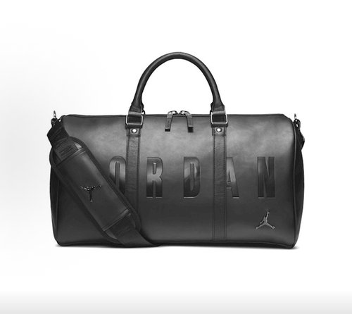 Jordan 字母Logo大容量运动 PVC  男女同款 纯黑色HA6466-011