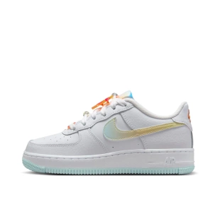 Nike 防滑耐磨 白蓝橙IB8890 191 Lv8 儿童板鞋 Force Air 低帮