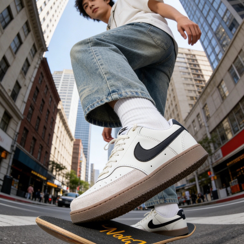 Nike Court Vision 1 LOW 低帮 板鞋 男女同款 白色FQ8075-133