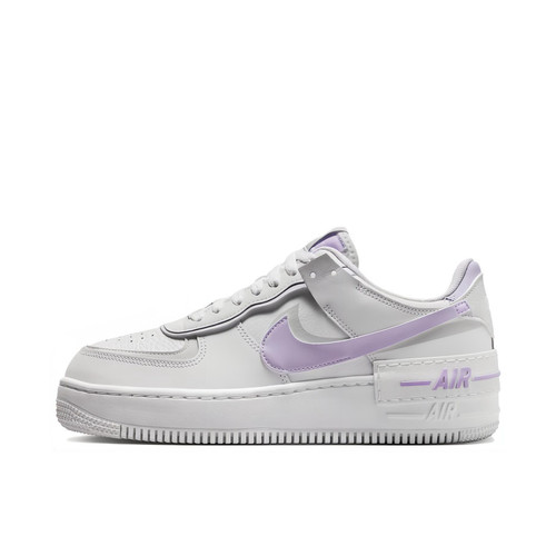 Nike Air Force 1 空军一号 板鞋 女款/纯白色/紫色FN6335-102
