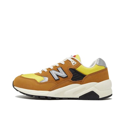 New Balance NB 580 潮流复古 耐磨 低帮 男款 棕黄色MT580AB2