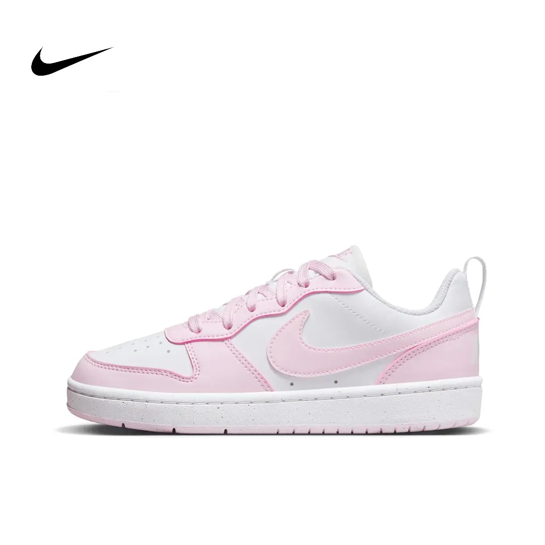 Nike Court Borough Low防滑耐磨 板鞋 粉白色 青少年 DV5456-105,运动鞋new,板鞋,淘宝优惠券,粉丝福利购,淘宝优惠卷