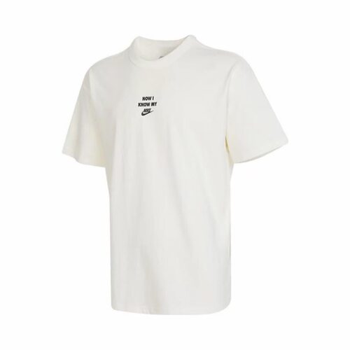 Nike 圆领套头字母印花图案透气短袖T恤 男款 白色HQ9152-133