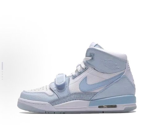 Jordan Legacy 312 合成革中帮 儿童篮球鞋 北卡蓝FV8118-141