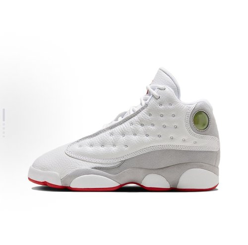 Jordan Air Jordan 13 舒适中帮 儿童篮球鞋 白灰红DJ3003-160