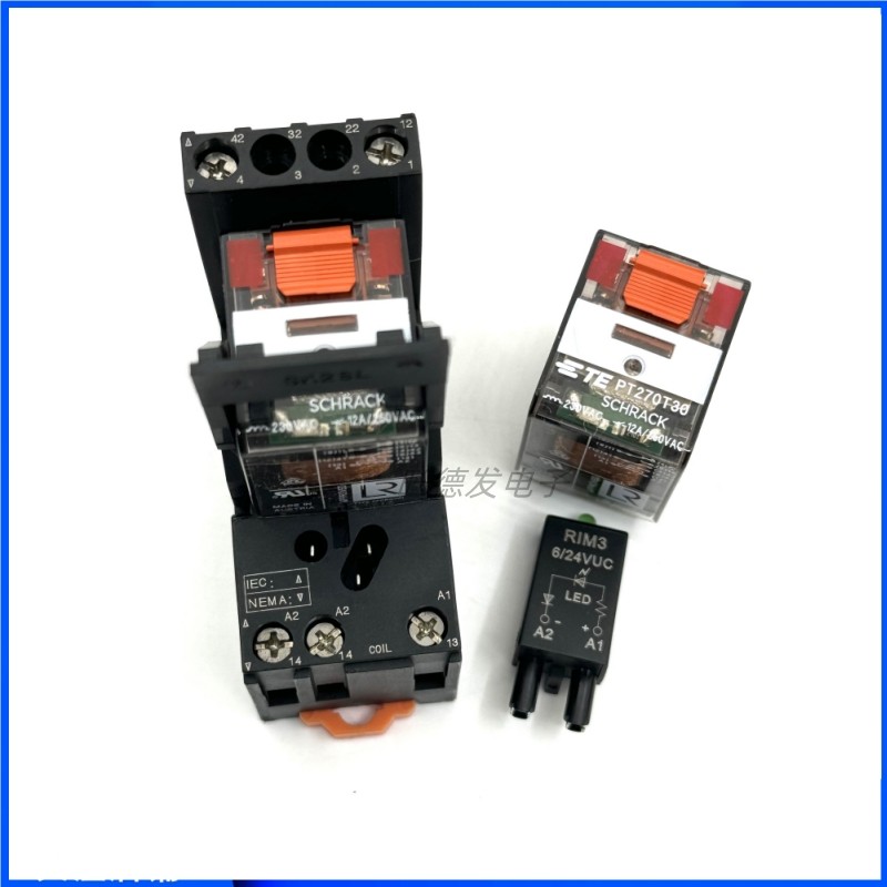 全新原装泰科 PT270T30  230VAC 中间继电器 8脚 SCM 2CO ECO底座