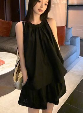 棉麻山本风运动套装女夏