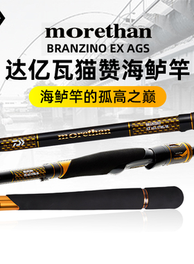 24新款DAIWA达亿瓦Morethan EX AGS猫赞超远投直柄枪柄海鲈路亚竿
