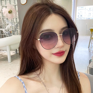 墨镜女2025年新款 海边 潮网红时尚 偏光防紫外线太阳镜大脸显瘦夏季