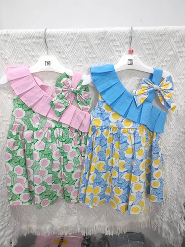 童话泡泡品牌童装夏季韩版背心吊带连衣裙碎花纯棉连衣裙夏威夷风